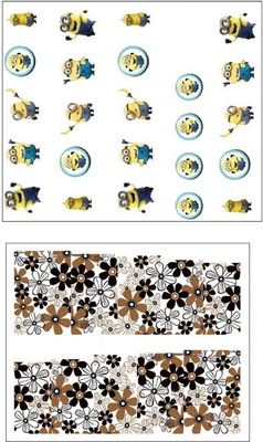 

Jenna Manicure Water Transfer Nail Art Decals Stickers- Sapphire Series NR-1169(White)