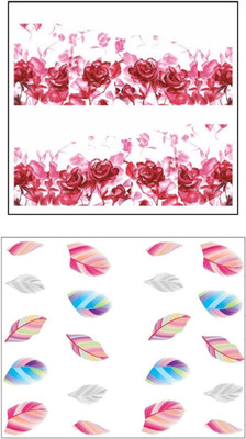 

Jenna Manicure Water Transfer Nail Art Decals Stickers- Sapphire Series NR-1057(White)