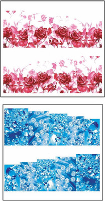

Jenna Manicure Water Transfer Nail Art Decals Stickers- Sapphire Series NR-1255(White)