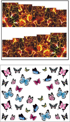

Jenna Manicure Water Transfer Nail Art Decals Stickers- Sapphire Series NR-1034(White)