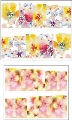 

Jenna Manicure Water Transfer Nail Art Decals Stickers- Sapphire Series NR-1062(White)