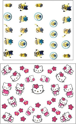 

Jenna Manicure Water Transfer Nail Art Decals Stickers- Sapphire Series NR-1291(White)