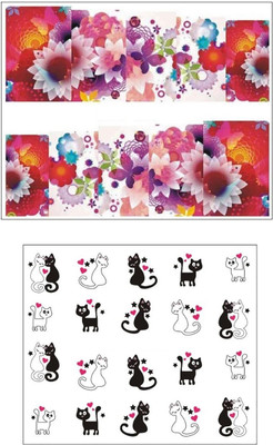 

Jenna Manicure Water Transfer Nail Art Decals Stickers- Sapphire Series NR-1097(White)