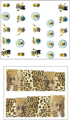 

Jenna Manicure Water Transfer Nail Art Decals Stickers- Sapphire Series NR-1155(White)