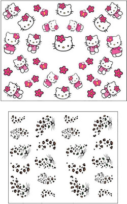 

Jenna Manicure Water Transfer Nail Art Decals Stickers- Sapphire Series NR-1147(White)