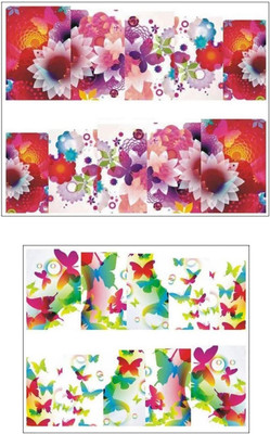 

Jenna Manicure Water Transfer Nail Art Decals Stickers- Sapphire Series NR-1105(White)