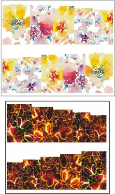 

Jenna Manicure Water Transfer Nail Art Decals Stickers- Sapphire Series NR-1250(White)