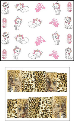 

Jenna Manicure Water Transfer Nail Art Decals Stickers- Sapphire Series NR-1231(White)