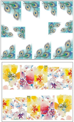 

Jenna Manicure Water Transfer Nail Art Decals Stickers- Sapphire Series NR-1296(White)