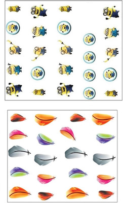 

Jenna Manicure Water Transfer Nail Art Decals Stickers- Sapphire Series NR-1170(White)