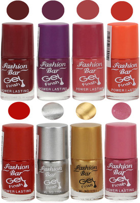 

Fashion Bar Nail Polish Gift Combo Set Multicolor(Pack of 8)