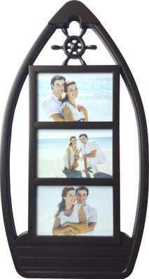 

ME Decor Generic Photo Frame(Brown, 3 Photos)