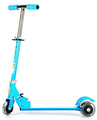 

Toyshine 3 Wheel Height Adjustable Kids Folding Scooter for Indoor & Outdoor Fun (Blue)(Blue)