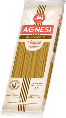 Agnesi Integrali Spaghetti Pasta(Pack of 2, 500 g)