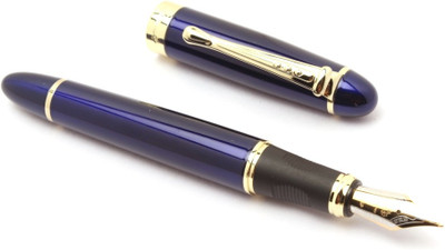 Ledos JINHAO X450 EXPERT DESIGNER METAL BODY WITH GOLDEN TRIMS NEW Fountain Pen(Ink Color - CONVERTER MECHANISM)