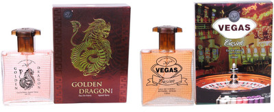

DSP Exotic Golden Dragon and Vegas Combo Perfume Eau de Parfum - 200 ml(For Men & Women)
