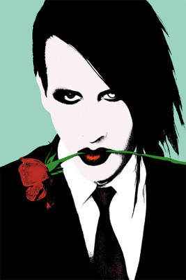 

marilyn manson poster. Poster Paper Print(18 inch X 12 inch, Rolled)