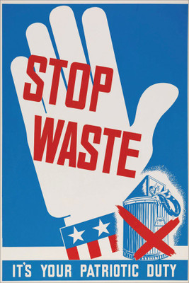 

STOP WASTE. Poster Paper Print(18 inch X 12 inch, Rolled)