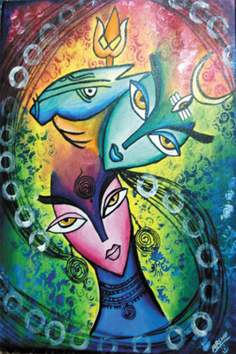 81 Off On Abstract Paintings Of Lord Shiva Poster Paper Print 18