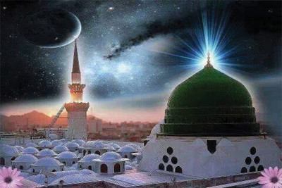 

beautiful madina-shareef. Poster Paper Print(18 inch X 12 inch, Rolled)