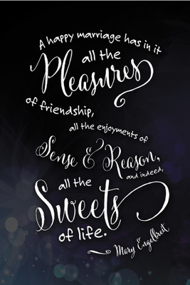 

happy-marriage Poster Paper Print(18 inch X 12 inch, Rolled)