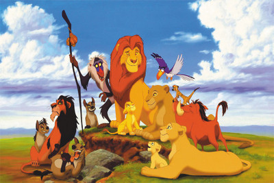 

lion king Poster Paper Print(18 inch X 12 inch, Rolled)