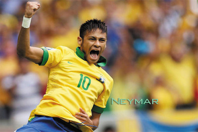 

neymar images 2014 world cup. Poster Paper Print(18 inch X 12 inch, Rolled)