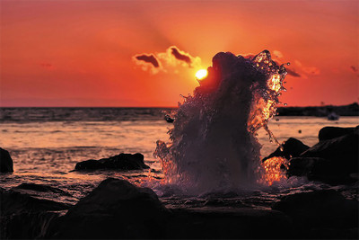 

nature sunset surf landscapes Poster Paper Print(18 inch X 12 inch, Rolled)