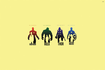 

minimalist-avengers poster. Poster Paper Print(18 inch X 12 inch, Rolled)