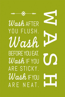 

RadhaKripa Wash after you flush poster Paper Print(18 inch X 12 inch, Rolled)