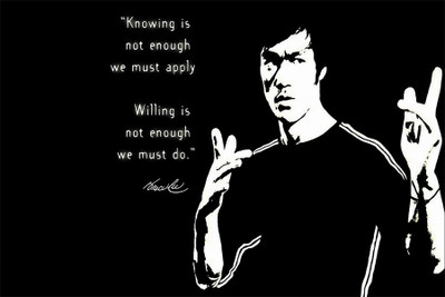 

knowing is not endgh poster. Poster Paper Print(18 inch X 12 inch, Rolled)