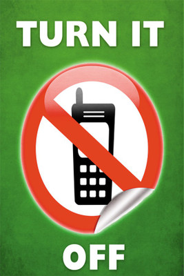 

no cell phones Poster Paper Print(18 inch X 12 inch, Rolled)
