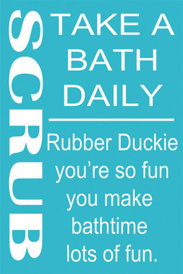 

RadhaKripa take a bath daily poster Paper Print(18 inch X 12 inch, Rolled)