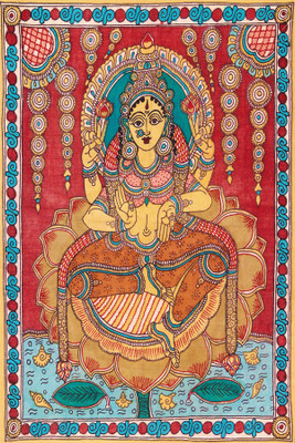 

kalamkari laxmi Poster Paper Print(18 inch X 12 inch, Rolled)