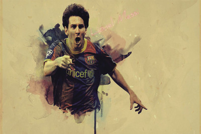 

Lionel-Messi poster20 Poster Paper Print(18 inch X 12 inch, Rolled)