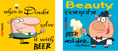 

BEAUTY SOLVE WITH BEER Paper Print(12 inch X 12 inch, Rolled)