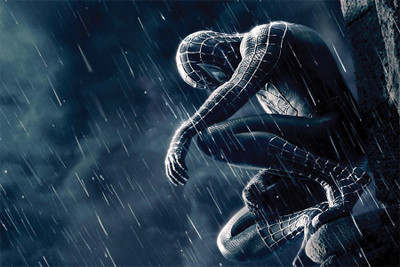 

spider_man_in_the_rain poster Poster Paper Print(18 inch X 12 inch, Rolled)