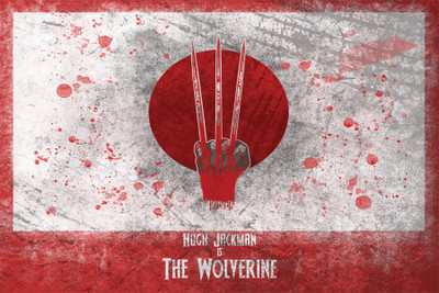 

the wolverine movie minimalist …grungy. Poster Paper Print(18 inch X 12 inch, Rolled)