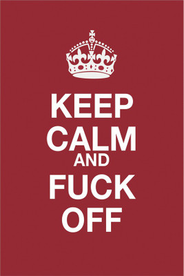 

keep calm red Poster Paper Print(18 inch X 12 inch, Rolled)
