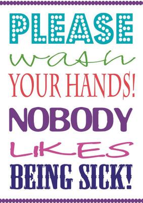 

please wash your hands poater4 Paper Print(18 inch X 12 inch, Rolled)