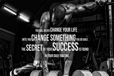

secret-of-success-bodybuilding-m…quotes Poster Paper Print(18 inch X 12 inch, Rolled)