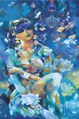

krishn leela Poster Paper Print(18 inch X 12 inch, Rolled)