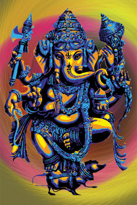 

lord ganesha by seussjuice Poster Paper Print(18 inch X 12 inch, Rolled)
