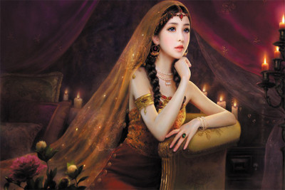 

Beautiful-girl-painting 7 Poster Paper Print(18 inch X 12 inch, Rolled)