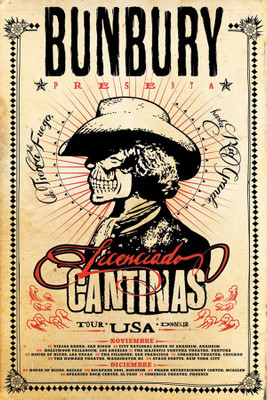 

enrique bunbury licenciado cantinas Poster Paper Print(18 inch X 12 inch, Rolled)