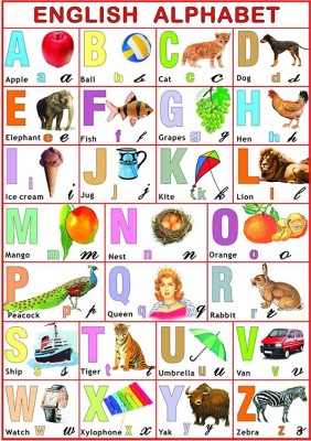 67 off on english alphabet chart for kids 70 x 100 cm laminated on amazon paisawapas com