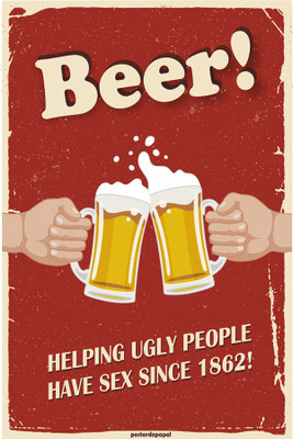 

poster-beer-vintage-cartaz Poster Paper Print(18 inch X 12 inch, Rolled)