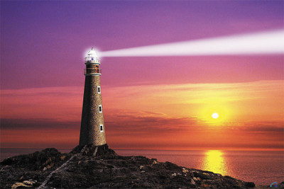 

Nature Sundown A beam of ligh…thouse Poster Paper Print(18 inch X 12 inch, Rolled)