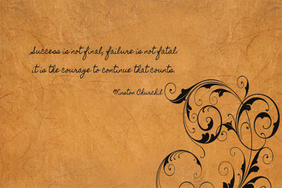 

quote-quotes-success-courage-failure Poster Paper Print(18 inch X 12 inch, Rolled)