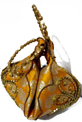 AVS Polo Desinger Batua Potli(Gold)